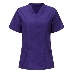 Uniforme de laboratorio y enfermería al por mayor, unisex, de mezclilla de algodón, con material de soporte de tejido de secado rápido, ODM 2026 - Product Image 1