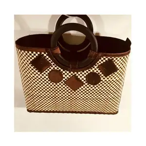 SACS À MAIN NATURELS EN MER RÉUTILISABLE Eco Bag Seagrass - Shopping Bag Fashion Eco Friendly - Product Image 2