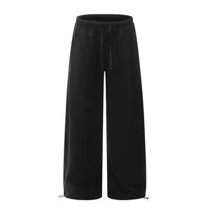 Pantalones Deportivos de Alta Calidad con Bolsillos Traseros, 100% Algodón, Felpa, Pantalones Deportivos Anchos para Hombre - Product Image 2