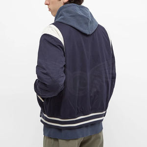 Customizable <b>Men's</b> Winter <b>Jacket</b> with Solid Color Design Your Own Logo on Canvas Fabric - Product Image 2