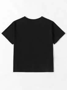 Camiseta de Verano Estilo Americano de Algodón de Fibra Larga para Mujer, Casual, Deportiva, de Manga Corta, Ajustada - Product Image 2