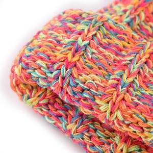 Producto de invierno colorido, grueso, 100% algodón orgánico, gorros gruesos personalizados con parche de cuero - Product Image 5