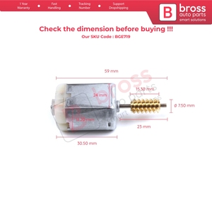Cerradura Central para Puerta Lateral Deslizante BGE719, Motor FC280 de 12V CC, 59 mm, para Caddy 3, Transporter T5, Caravelle, 7H0827201BA, 2K0843653 - Product Image 6