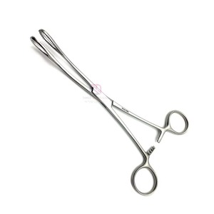 Pinces chirurgicales courbées en acier inoxydable, instrument de chirurgie générale manuel, certifié CE Classe I - Product Image 1