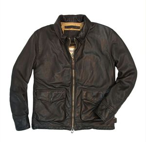 Veste personnalisée en cuir de mouton de qualité supérieure nouveau style 2020 veste en cuir Prime pour hommes veste noire pour hommes - Product Image 4