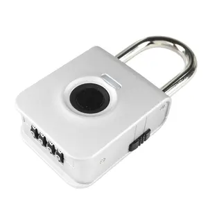 OEM / ODM hardened steel keyless gym biometric locker lock high quality outdoor waterproof padlock with fingerprint