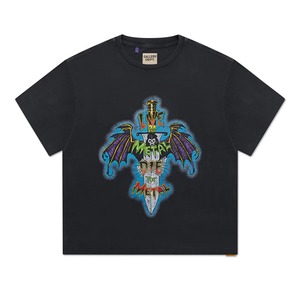 Venta al por mayor de peso pesado de alta calidad galería gráfico camiseta logotipo personalizado impreso hombres camisetas de gran tamaño Drop Shoulder Tees - Product Image 1