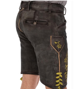Shorts bavarois Ledhosen Oktoberfest Lederhosen pour hommes design personnalisé Shorts bavarois derniers pantalons bavarois allemands brodés Service OEM - Product Image 2