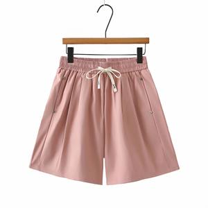 Novedad de verano, pantalones cortos de pierna ancha de talla grande, ropa de mujer de 100KG, pantalones calientes remachados simples e informales - Product Image 1