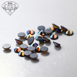 ASFA222 ลูกปัดแก้วสีโทแพซโคโลราโด AB แบบติดด้วยความร้อน มีกาวด้านหลัง ทนทาน สำหรับตกแต่งเคสมือถือ เสื้อผ้า และงาน DIY - Product Image 1