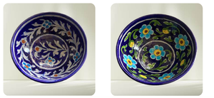 Elégant bol en céramique violette de 10 pouces, chef-d 'œuvre artisanal fabriqué à la main, motifs détaillés, accents vibrants et audacieux, respectueux de l'environnement - Product Image 2