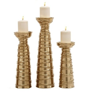 Candle <b>Stand</b> Metal Candle <b>Holder</b> for Lighting and Home Decoration Set Stylish Antique Finish Decorative Candle Jar <b>Holder</b> - Product Image 2