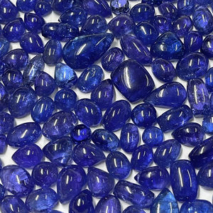 Piedras preciosas de cabujón de tanzanita natural, piedras sueltas de alta calidad para la fabricación de joyas, venta al por mayor y tamaños personalizados disponibles - Product Image 1