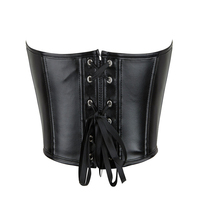 Corset en cuir de haute qualité, confortable et respirant, grande taille, pour femmes, avec broderie en dentelle, hauts gainants à forte compression