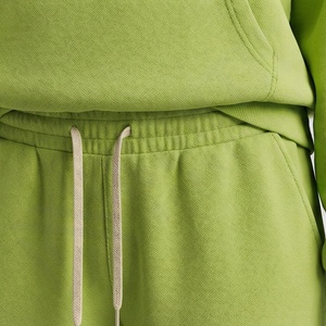 Conjunto de Dos Piezas de Sudadera con Capucha y Pantalones Deportivos para Mujer con Logotipo Personalizado, Estilo Holgado con Hombros Caídos, Felpa Gruesa de Algodón - Product Image 5