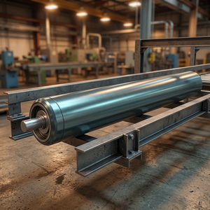 Rodillo Transportador de Tambor de Gran Diámetro y Baja Fricción, Resistente al Aceite, de Uso Industrial Pesado, con 1 Año de Garantía, para Logística de Almacén, de Acero - Product Image 1