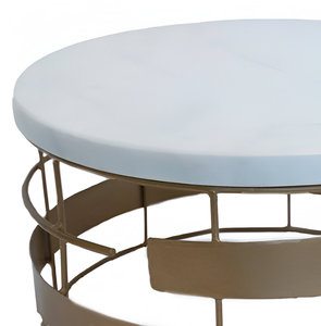 Gran oferta, soporte de pastel de Metal con tapa de mármol, exhibición de postres resistente y elegante para bodas, fiestas, eventos, restaurante - Product Image 3