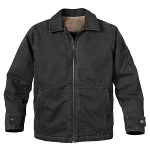 Custom Vintage 100% Denim Turn Down Collar Work Wear Breathable Canvas Custom Logo Waterproof Plus Size <b>Jacket</b> Men - Product Image 1