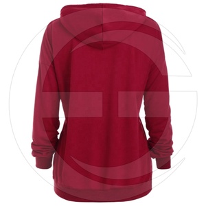 เสื้อฮู้ดสวมหัวทรงหลวมแบบสั่งทำ,เสื้อมีฮู๊ดว่างเปล่าสำหรับผู้หญิงแบบมีกระเป๋า - Product Image 2