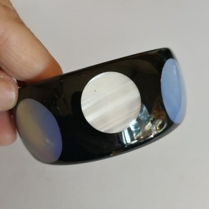 Brazalete de acrílico clásico, Pulseras de Moda, brazaletes para mujer, declaración 2021, resina geométrica, abalorio ancho Simple, respetuoso con el medio ambiente, personalizable - Product Image 5