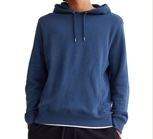 Sudadera con capucha de felpa francesa de color sólido, tejido premium, nueva llegada, con bolsillo oculto, transpirable, MOQ bajo, para hombre - Product Image 1