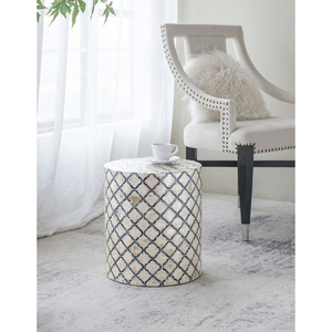 Taburete Decorativo Moderno de Madreperla para Apartamento, para Dormitorio, Mesa de Centro, Asientos y Decoración de Interiores de Lujo para el Hogar - Product Image 4
