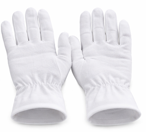 Guantes de Algodón Blancos para Desfile, Guantes Formales para Ceremonia, Uniformes, Transpirables, Suaves y Ajustados - Product Image 4