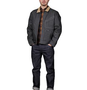 Veste de travail universitaire en toile pour homme, respirante, imperméable, hiver, style baseball, avec logo frontal - Product Image 3