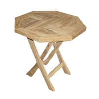 Meubles de jardin d'extérieur, petite table basse octogonale pliante, table d'extérieur de haute qualité et anti-termites