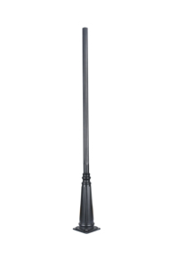Lampadaire solaire LED extérieur en aluminium ECOSOLAR, poteau de 50 cm de diamètre, support mural pour panneau solaire, pour utilisation dans les jardins et sur les routes - Product Image 4