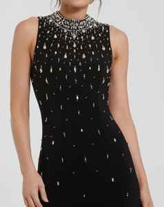 ชุดออกงานแขนกุดมีประกาย, ชุดราตรียาวต้านไฟฟ้าสถิตย์ระบายอากาศได้ดีชุดทางการปักลายขนาดพิเศษ - Product Image 2