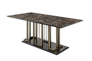 Conjuntos de comedor modernos convertibles elegantes y elegantes de lujo, muebles contemporáneos de acero inoxidable para el hogar, apartamentos, villas, comedor - Product Image 3