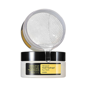 COSRX แผ่นปิดตาไฮโดรเจลหอยทากไฮโดรเจลขั้นสูง60แผ่นดูแลผิวเกาหลีต่อต้านริ้วรอยให้ความชุ่มชื้น - Product Image 1