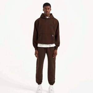 100% sweat à capuche épais en coton de qualité supérieure pour hommes pull d'hiver bas quantité minimale de commande OEM vente en gros sweat-shirt de marque - Product Image 2