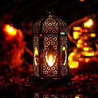 Lanterne décorative marocaine personnalisée Alibaba, bougeoirs en métal sans flamme, best-seller, décoration d'intérieur, prix bas, nouveauté