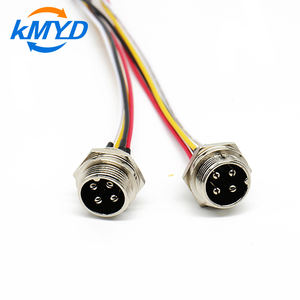 Trillingsbestendige GX16 Aviation Adapter 4-pins stekker 22 AWG koperen kern PVC kabel BMS voor E-bikes/E-scooters zonne-PV systemen - Product Image 1