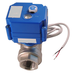 Vanne à bille électrique 2 voies 3 PC 1/2 pouces ASTM A351GR. CF8M Applications générales OEM personnalisables - Product Image 3