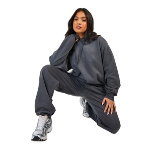 Logo Oversized Track Suit Women Casual Streetwear Hoodie Stacked <b>Sweatpants</b> <b>Set</b> Plus Size Winter Designer Plus Size Winter 2025 - Product Image 6