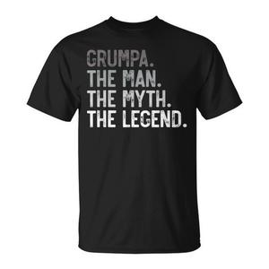 T-shirt Grumpa The Man The Myth The Legend pour grand-père, cadeau pour la fête des pères - Product Image 1