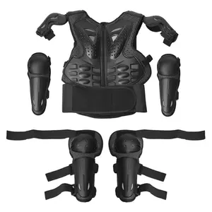 Enfants armure de protection poitrine costume dos colonne vertébrale protecteur enfants moto moto corps complet armure gilet