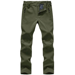 กางเกงผ้าซอฟท์เชลล์สำหรับผู้หญิงกางเกงลำลองผ้านุ่มสีพื้นสำหรับ2025 - Product Image 1