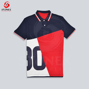 Venta al por mayor de alta calidad Botón de cuello Polo Unisex Casual POLO camisa logotipo personalizado Camiseta de los hombres - Product Image 1