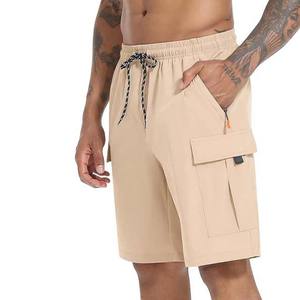 <b>Green</b> Bodybuilding <b>Men's</b> High Waist 100% Cotton Gym Fitness Sweat <b>Shorts</b> Winter Fleece with Pockets Solid Pattern Streetwear - Product Image 4