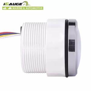 Jauge marine blanche de la température de l'eau de jauge de LED de visage noir de 52mm Canbus J1939 - Product Image 3
