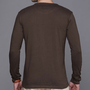 T-shirt à manches longues pour homme haute performance, 100% coton, respirant, séchage rapide, écologique, pour le fitness et l'entraînement - Product Image 2