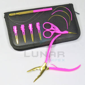 2023 <b>Mini</b> New Arrival Hot Pink With Gold Plasma Hair Extension <b>Tools</b> <b>Kit</b> and Brand Labelling Custom Ability - Product Image 6