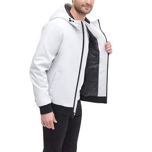 Chaquetas con letras Softshell lisas en blanco para hombre, venta al por mayor, chaqueta hecha de cuero/lana de manga larga con últimos diseños personalizados para hombre 2025 - Product Image 6