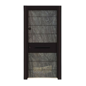 Puerta de Seguridad Moderna de Acero Inoxidable y Madera, Contra Incendios, Comercial, Exterior, Manual, Acabado en Plástico y Acero para Almacén - Product Image 2