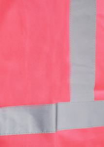 Chaleco con cierre de alta visibilidad de alta calidad, cinta reflectante nocturna, malla de poliéster impermeable, logotipo personalizable, para ropa de seguridad alta - Product Image 5