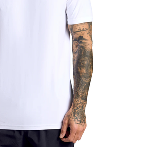 เสื้อยืดคอกลมทรงปกติสำหรับผู้ชาย น้ำหนัก 180 กรัม ผ้าถักระบายอากาศ ป้องกันการเกิดขุย ลายเรียบ สไตล์ลำลองสมาร์ท - Product Image 5